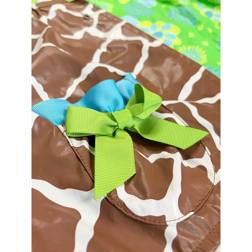Mud Pie "Wild Child" Giraffe Print Raincoat - 12-18 Months - Nostalgic Boutique - Picture 6 of 9